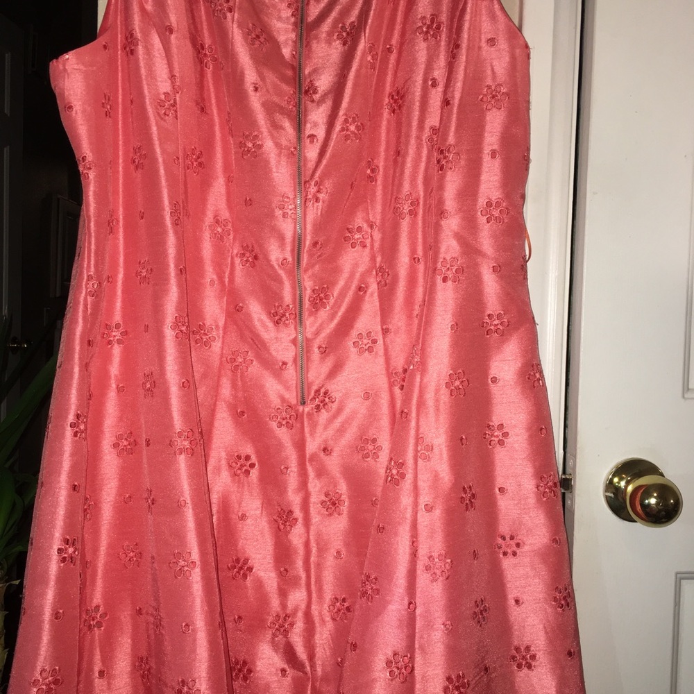 Peach Satin Sun Dress